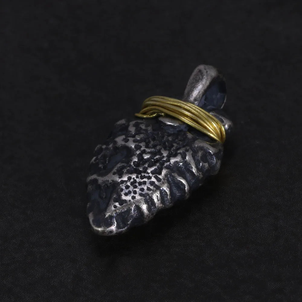 GQTorch Sterling Silver Viking Spearhead Pendant – Handcrafted Charm