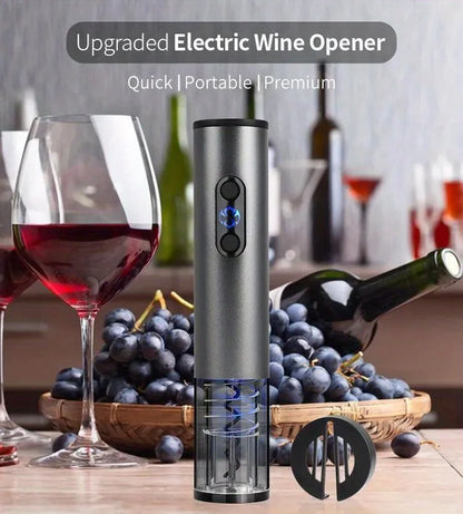 FENSTOEN Electric Wine Bottle Opener – USB Rechargeable Automatic Corkscrew