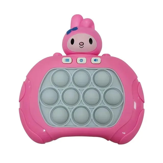 2025 Lilo & Stitch Quick Push Game Pop Up Fidget Bubble Electronic Pop it Pro Game Light AntiStress Toys For Adult Kids Gift