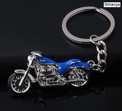 Stmanya Motorcycle Keychain – Metal Car Key Ring Charm – Trendy 3D Crafts
