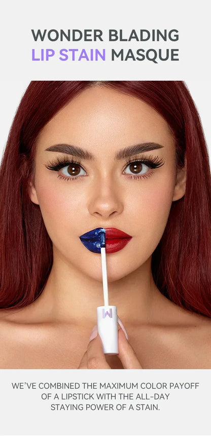 Wonder Blading Lip Stain Peel Off  Proof Pink Tint Matte Finish Peel Off Lip Stain lip gloss