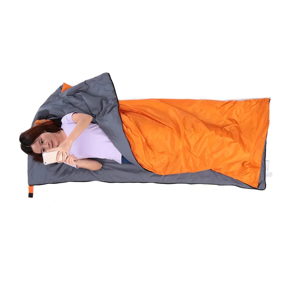 Lixada 190 * 75cm Outdoor Envelope Sleeping Bag Camping Travel Hiking Multifunction Ultra-light 680g
