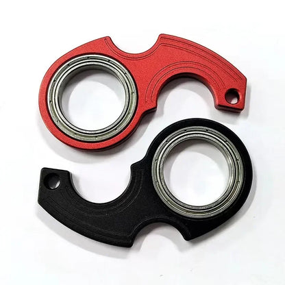 Spinner Stress Toy Metal Idget Toys Kids Fingertip Spinning Keyring Finger Fidget Ring Relieve Boredom Party Gifts Keychain