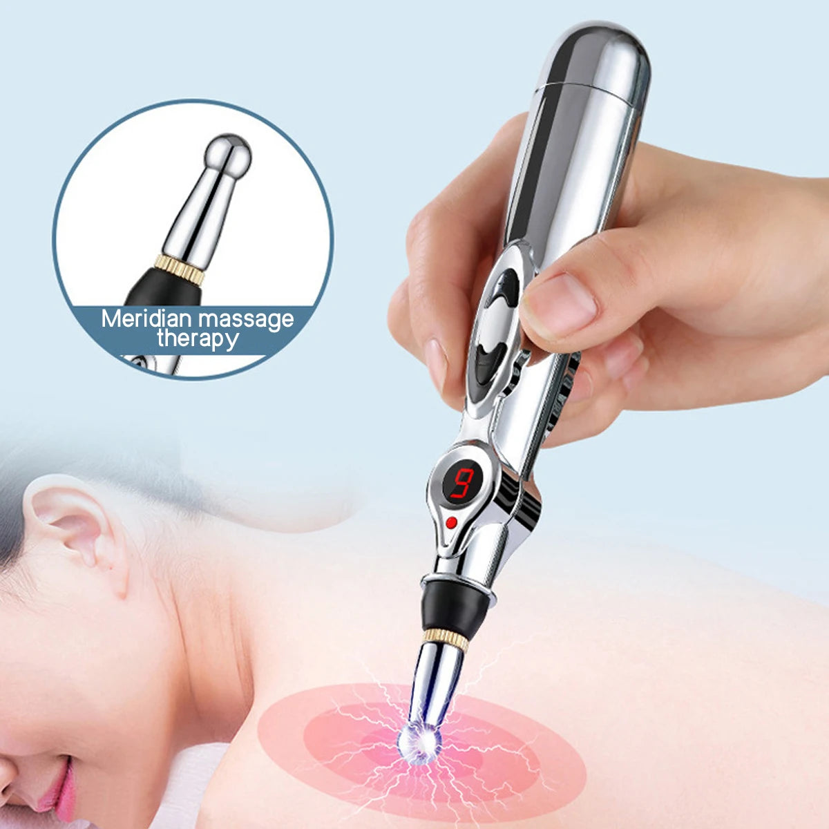 3PCS Home Massager Set EMS Foot Therapy Massager Multi-function Electronic Massage Pen to Relieve Shoulder Neck Waist Back Pain