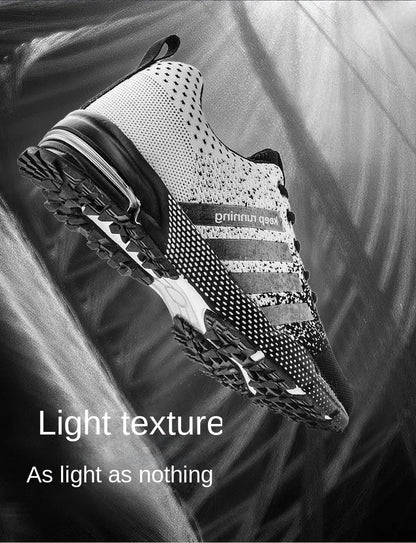 Men Sneakers Fashion Breathable Mesh Comfortable Black Sports Shoes Anti-Slip Outdoor Casual Running Mens Shoe Zapatillas Hombre