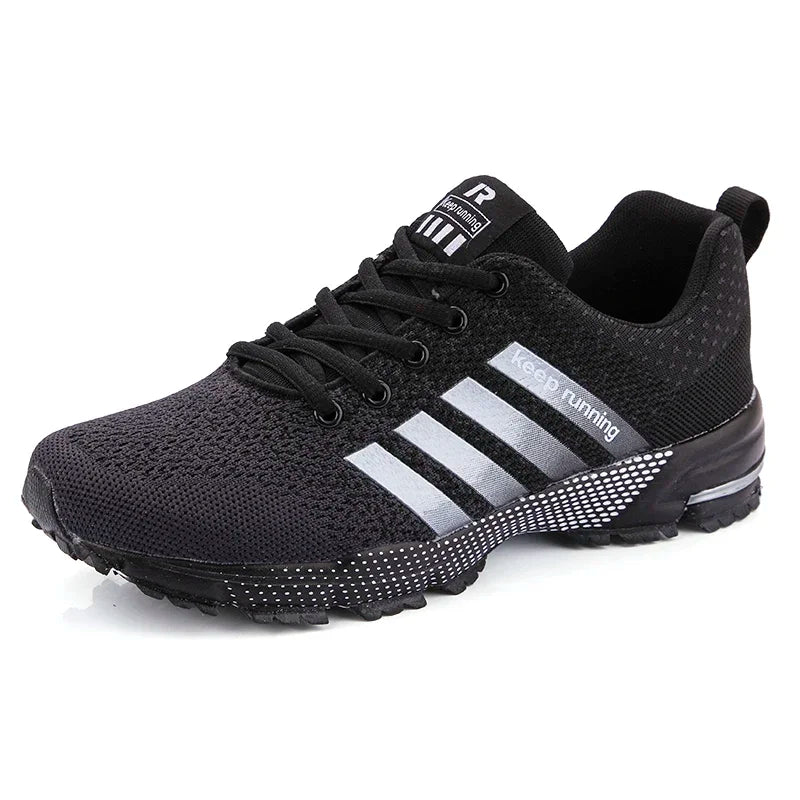 Men Sneakers Fashion Breathable Mesh Comfortable Black Sports Shoes Anti-Slip Outdoor Casual Running Mens Shoe Zapatillas Hombre