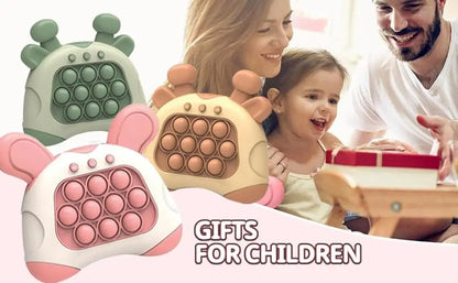 Pop it Quick Push Game Machine Fidget Kids Games Toys Sensory Toys Handheld Game Bubble Stress Pop Light Up Game for Kids Adults