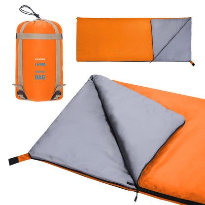 Lixada 190 * 75cm Outdoor Envelope Sleeping Bag Camping Travel Hiking Multifunction Ultra-light 680g