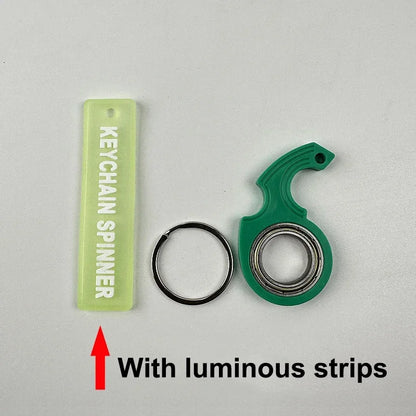 Spinner Stress Toy Metal Idget Toys Kids Fingertip Spinning Keyring Finger Fidget Ring Relieve Boredom Party Gifts Keychain