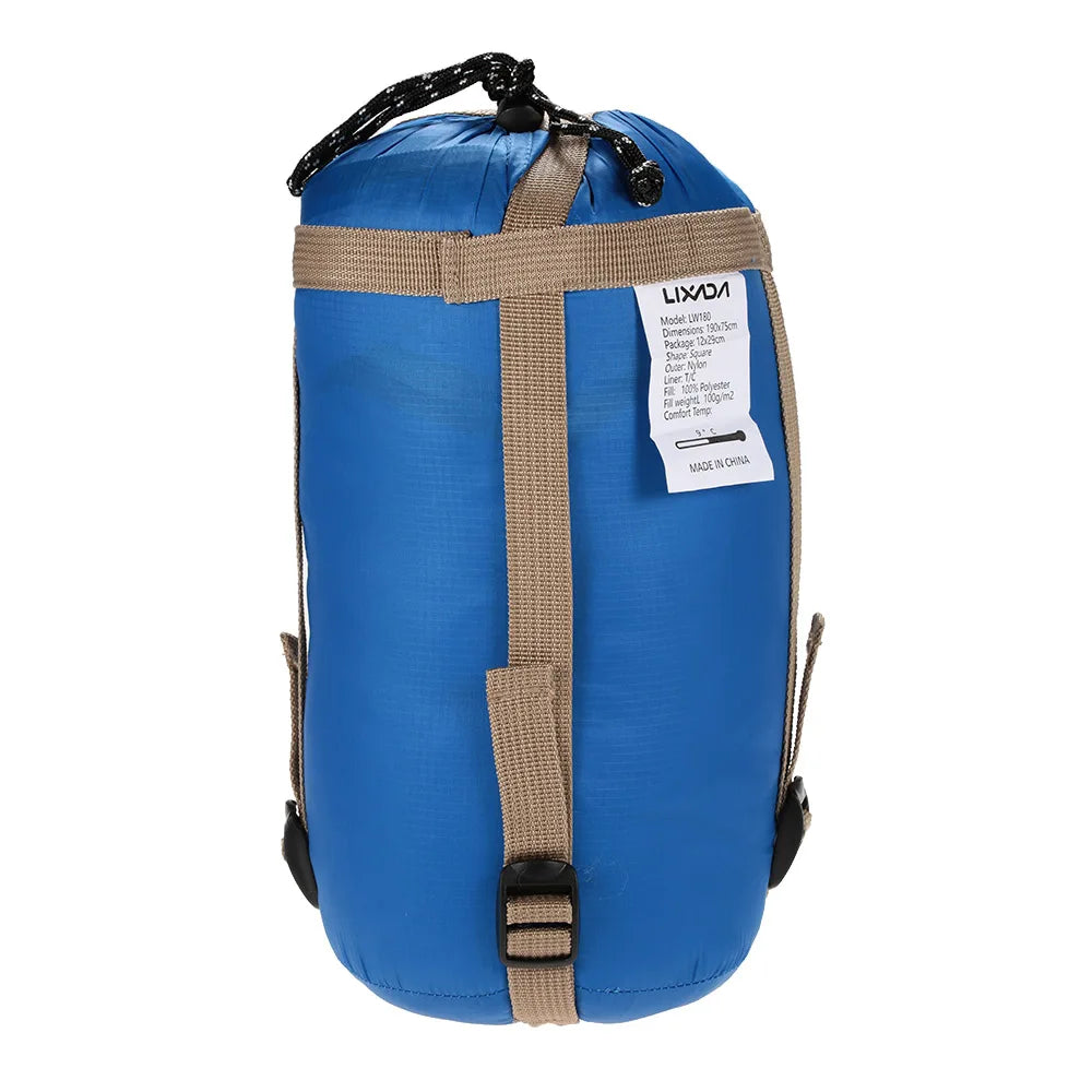 Lixada 190 * 75cm Outdoor Envelope Sleeping Bag Camping Travel Hiking Multifunction Ultra-light 680g