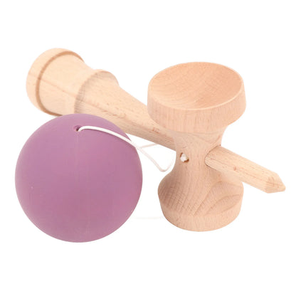 Kendama Wooden Portable Kendama Beech wood Improves Hand Eye Coordination with String for Indoor and Outdoor Wooden Kendama
