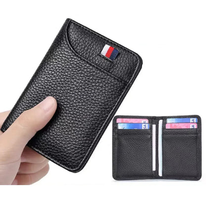HypeHub Men's Slim Leather Wallet – Multi Card Holder & Coin Purse