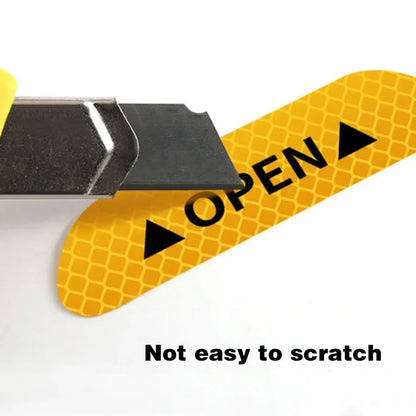 Reflective Car Door Sticker Safety Opening Warning Reflector Tape Decal Auto Car Accessories Exterior Interior Reflector Sticker