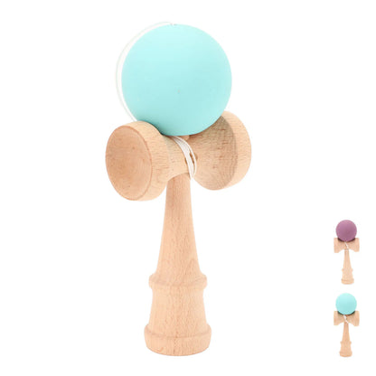 Kendama Wooden Portable Kendama Beech wood Improves Hand Eye Coordination with String for Indoor and Outdoor Wooden Kendama
