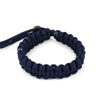 Adjustable Men Women Survival Emergency Bracelet Paracord Bracelet Weaving Wristband for Camping Hiking Outdoor Tool Accessories