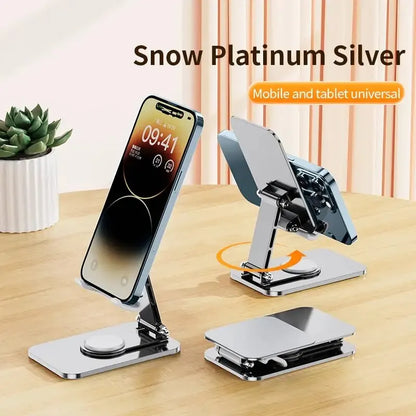 VIKEFON Universal Aluminum Alloy Foldable Phone & Tablet Stand – Adjustable