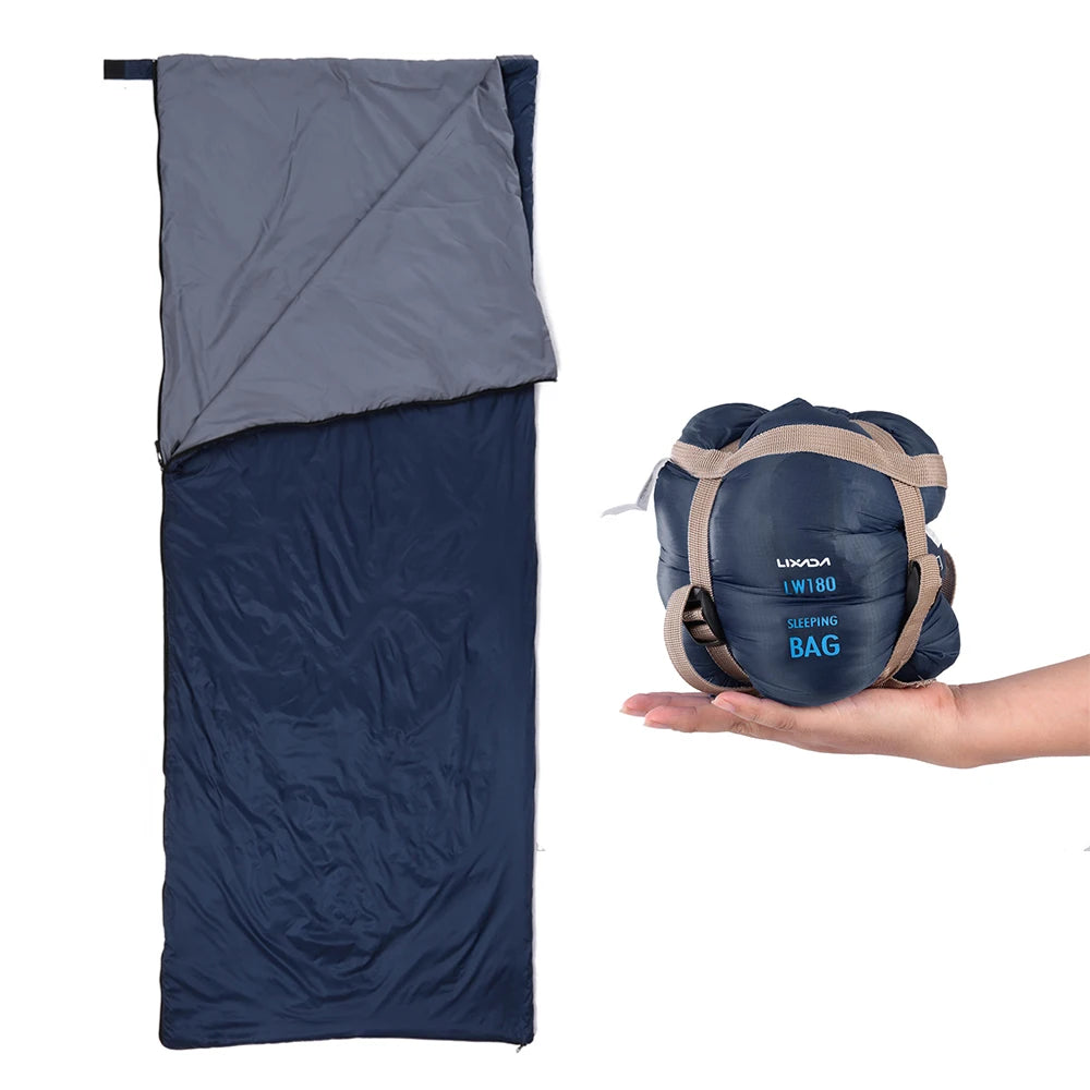 Lixada 190 * 75cm Outdoor Envelope Sleeping Bag Camping Travel Hiking Multifunction Ultra-light 680g