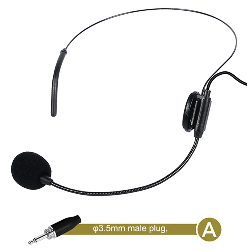 BAJEAL Wired Gooseneck Headset Microphone – 3.5mm for Speech & Teaching