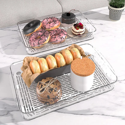 HypeHub Multi-functional PET Drain Storage Tray – Kitchen & Bathroom Organizer