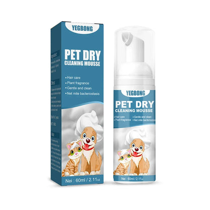 Portable Dog Dry Cleaning Shampoo Great Smelling Cat Dry Shampoo Deodorant No Rinse Cleaner for Pet Outdoor Travel Bath Supplies