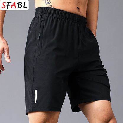 Quick-drying Shorts Men Board Short Pants Summer Breathable Sports Shorts Men Casual Elastic Running Gym Fitness Men's Shorts