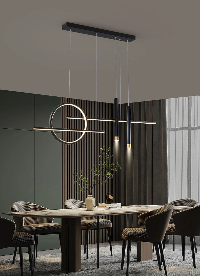 MZISOSOD Nordic Dimmable LED Pendant Light – Modern Kitchen Island Lamp