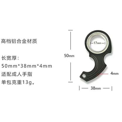 Spinner Stress Toy Metal Idget Toys Kids Fingertip Spinning Keyring Finger Fidget Ring Relieve Boredom Party Gifts Keychain