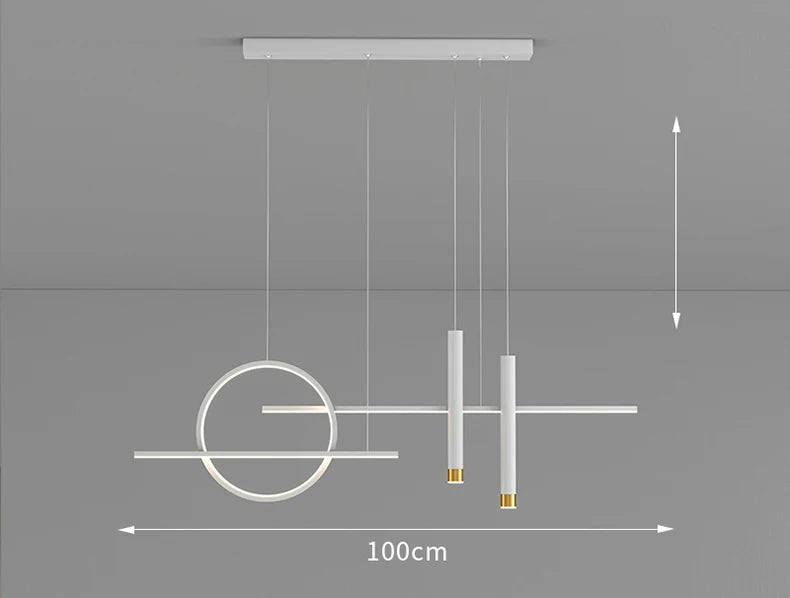 MZISOSOD Nordic Dimmable LED Pendant Light – Modern Kitchen Island Lamp