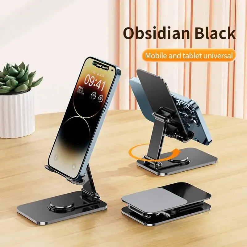 VIKEFON Universal Aluminum Alloy Foldable Phone & Tablet Stand – Adjustable