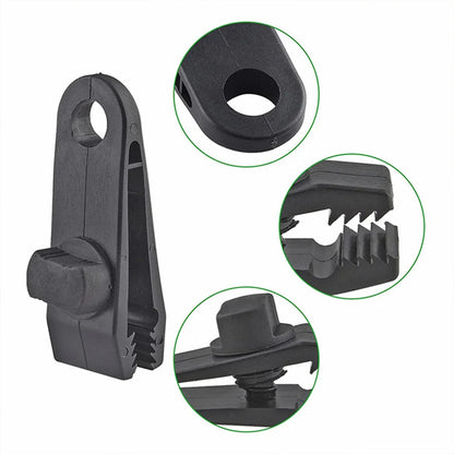 10/20/30PCS Tent Tarp Clips Windproof Clamp Tarpaulin Clip Tent Canopy Clip Crocodile Clip Awning Outdoor Camping Accessories