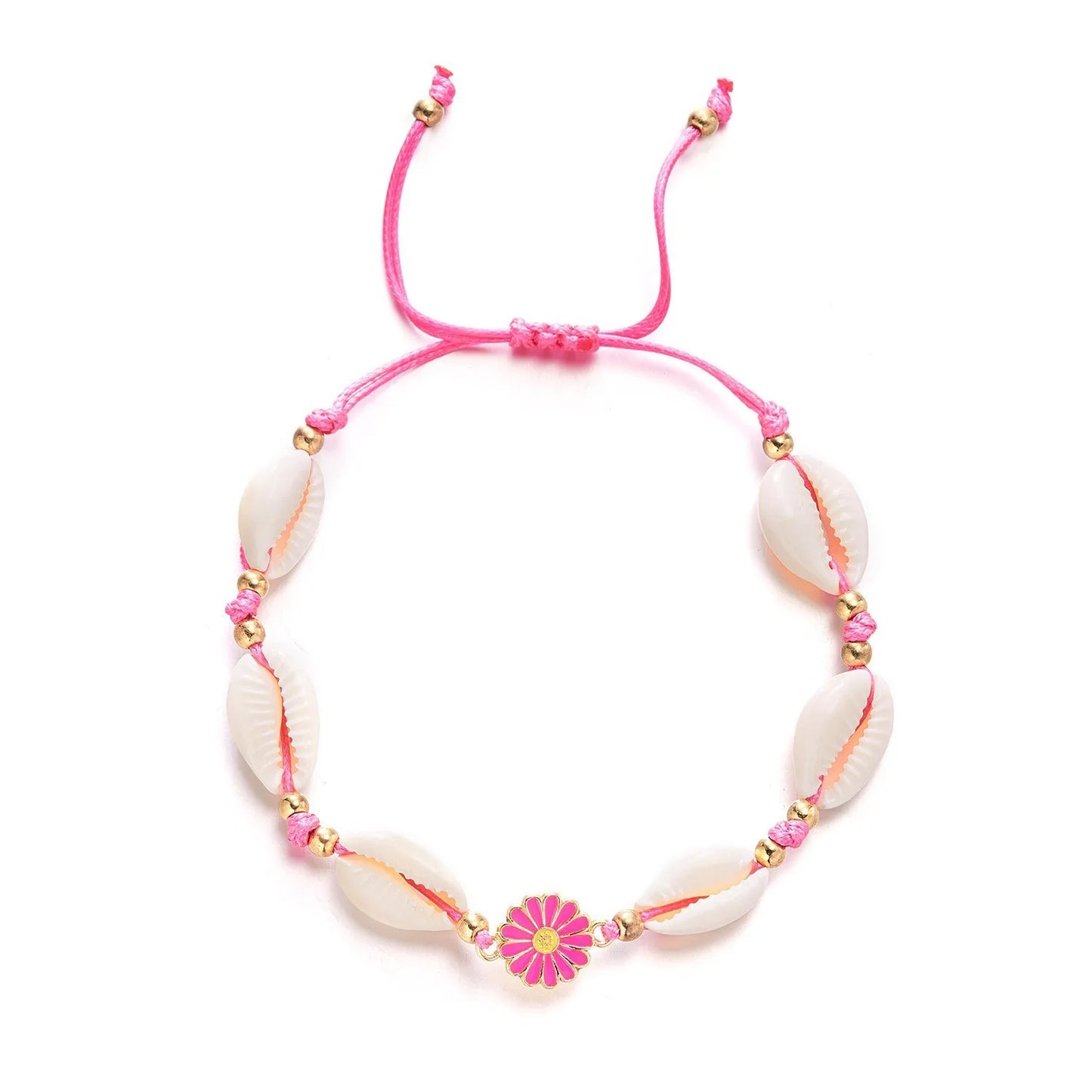 MOONBIFFY Bohemian Shell Bead Bracelet – Women's Ocean Star Turtle Woven