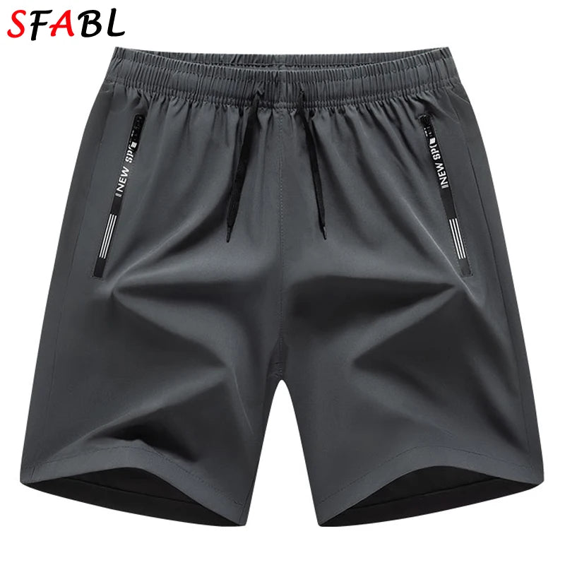 Quick-drying Shorts Men Board Short Pants Summer Breathable Sports Shorts Men Casual Elastic Running Gym Fitness Men's Shorts