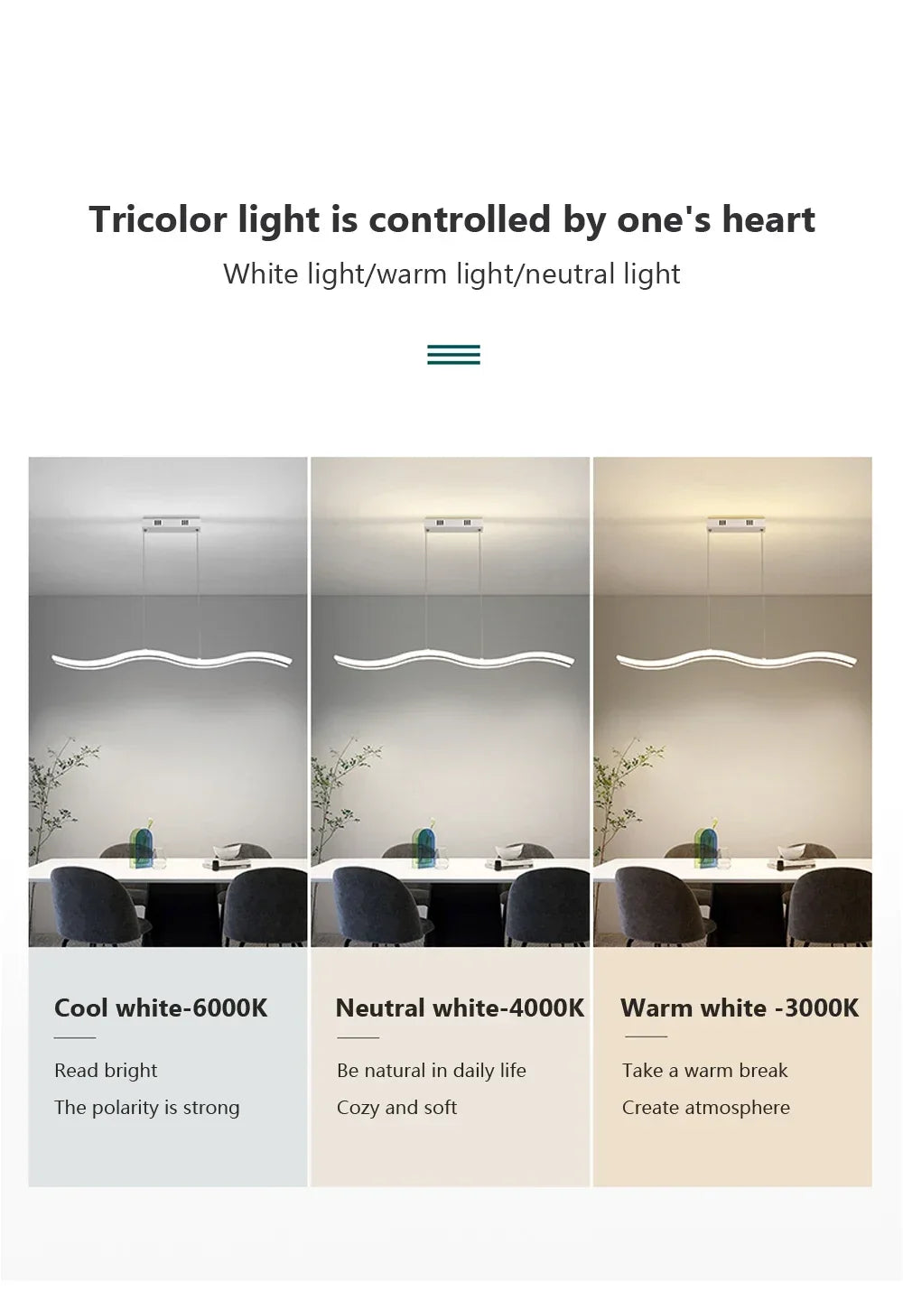 Qyartistry Modern LED Chandelier – Polished Chrome Linear Pendant Lamp