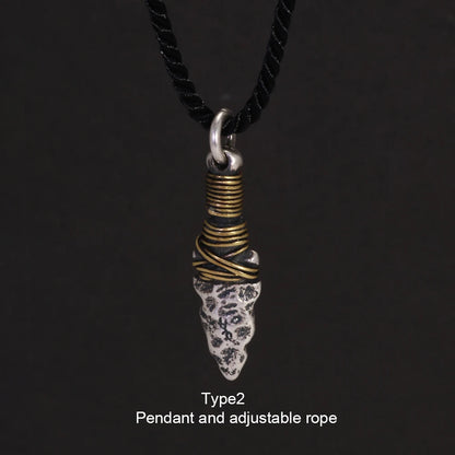 GQTorch Sterling Silver Viking Spearhead Pendant – Handcrafted Charm