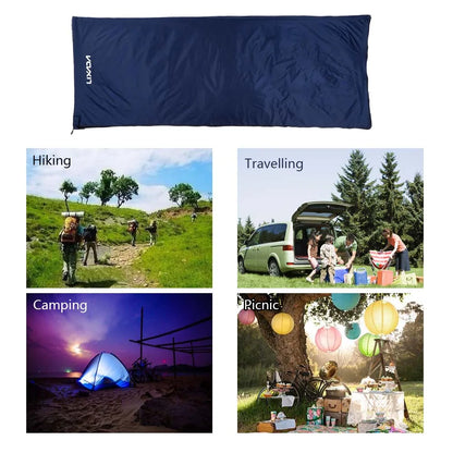 Lixada 190 * 75cm Outdoor Envelope Sleeping Bag Camping Travel Hiking Multifunction Ultra-light 680g