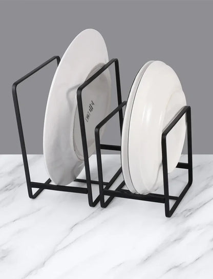 HypeHub Iron Wire Kitchen Cabinet Plate Storage Rack – Dish Drainer