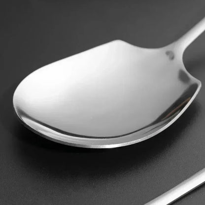 HypeHub Large Stainless Steel Soup Spoon – Long Handle Kitchen Utensil