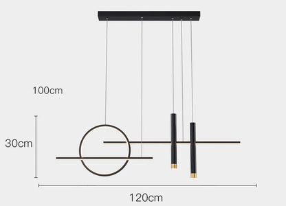 MZISOSOD Nordic Dimmable LED Pendant Light – Modern Kitchen Island Lamp