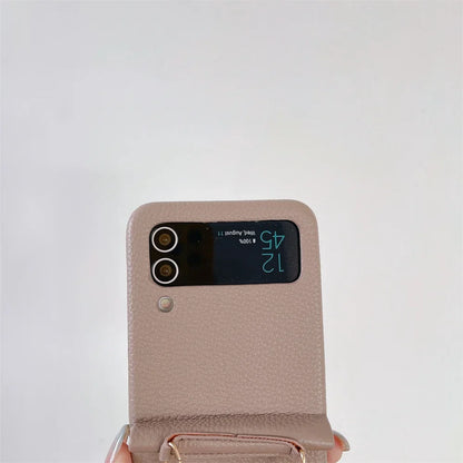 szHAIyu Crossbody PU Leather Phone Case for Samsung Galaxy Z Flip 6 5 4 3