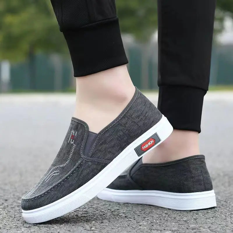 2025 New Fashion Men's Versatile Casual Shoes Comfortable Leisure Lazy Person Work Shoes Outdoor Anti-slip Casual Sports Shoes