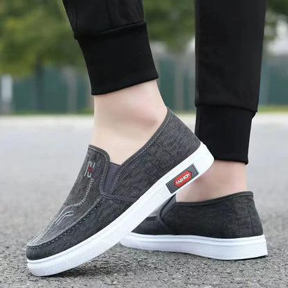 2025 New Fashion Men's Versatile Casual Shoes Comfortable Leisure Lazy Person Work Shoes Outdoor Anti-slip Casual Sports Shoes