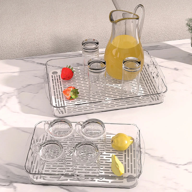 HypeHub Multi-functional PET Drain Storage Tray – Kitchen & Bathroom Organizer