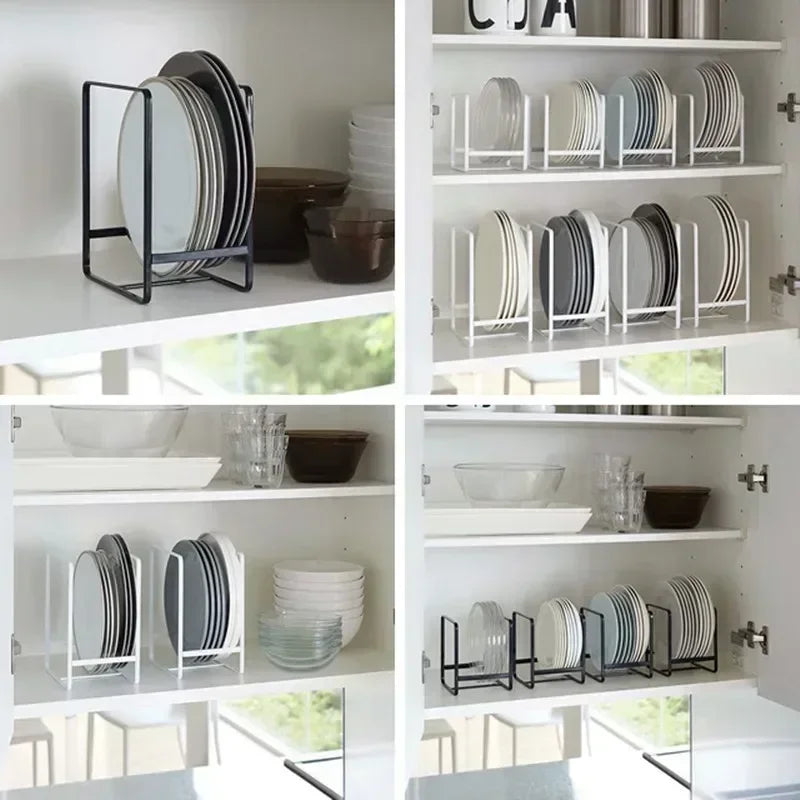 HypeHub Iron Wire Kitchen Cabinet Plate Storage Rack – Dish Drainer