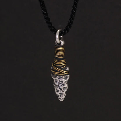 GQTorch Sterling Silver Viking Spearhead Pendant – Handcrafted Charm