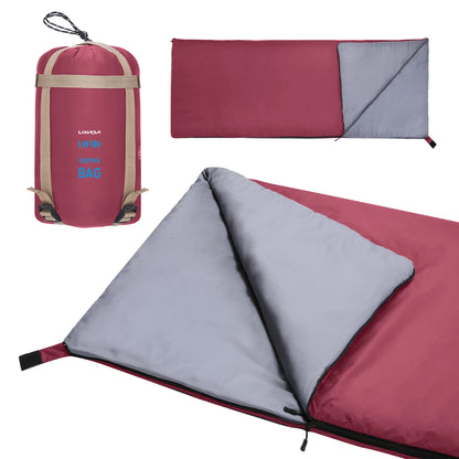 Lixada 190 * 75cm Outdoor Envelope Sleeping Bag Camping Travel Hiking Multifunction Ultra-light 680g