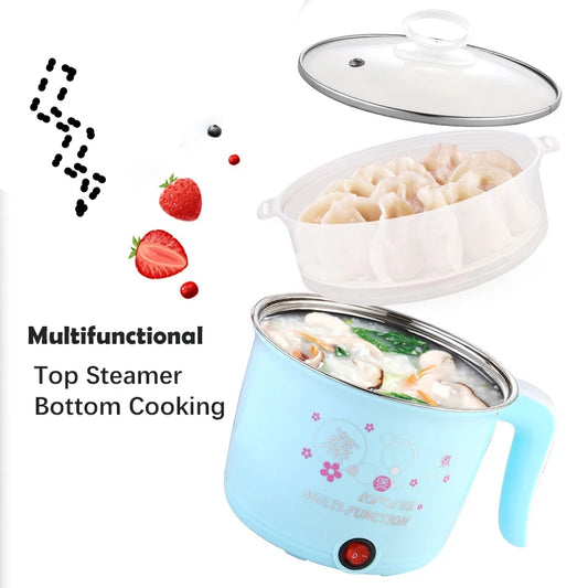 BALASHOV 1.8L Mini Electric Hot Pot – Multi-Cooker for 1-2 People