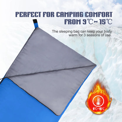 Lixada 190 * 75cm Outdoor Envelope Sleeping Bag Camping Travel Hiking Multifunction Ultra-light 680g