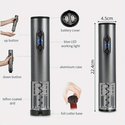 FENSTOEN Electric Wine Bottle Opener – USB Rechargeable Automatic Corkscrew