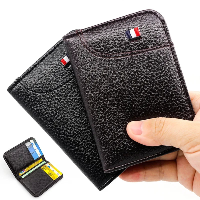 HypeHub Men's Slim Leather Wallet – Multi Card Holder & Coin Purse