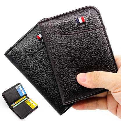 HypeHub Men's Slim Leather Wallet – Multi Card Holder & Coin Purse
